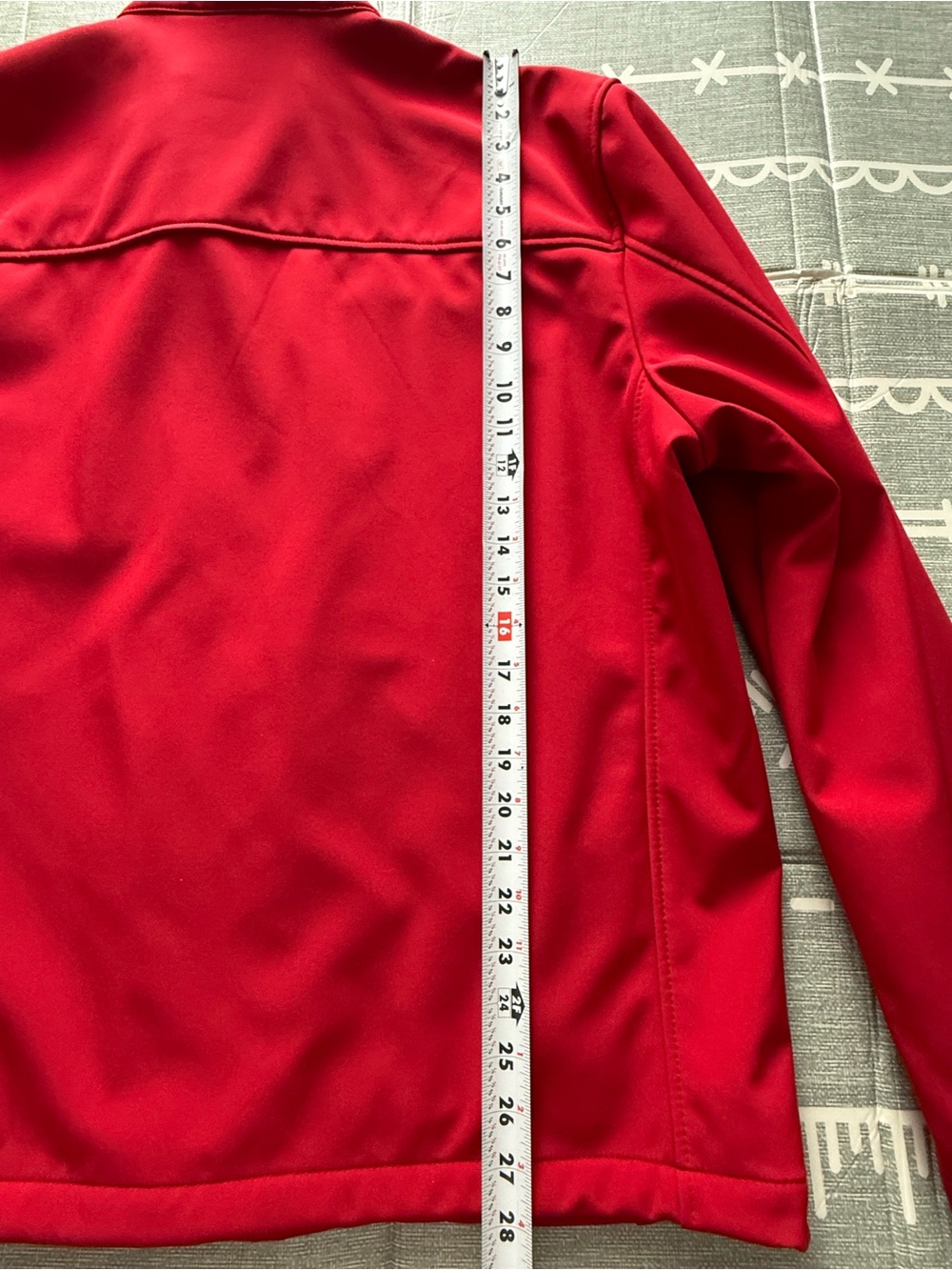 Calvin Klein Red Soft Shell Jacket Men’s XL Fleece Lined Full Zip - Picture 11 of 13